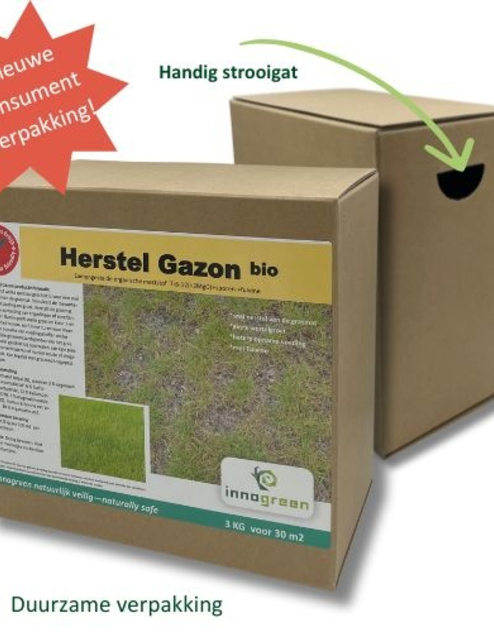 Innogreen Innogreen Repair Mix 7-6-12 + 3 MgO + sporen + fulvine