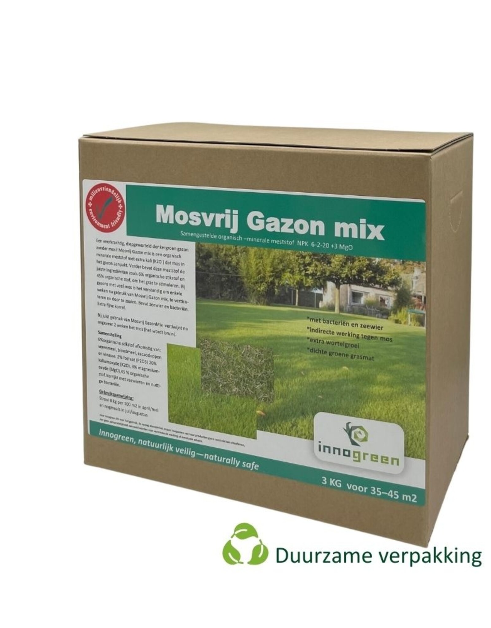 Innogreen Innogreen Mosvrij gazonmix 6-2-20 + 3 Mgo