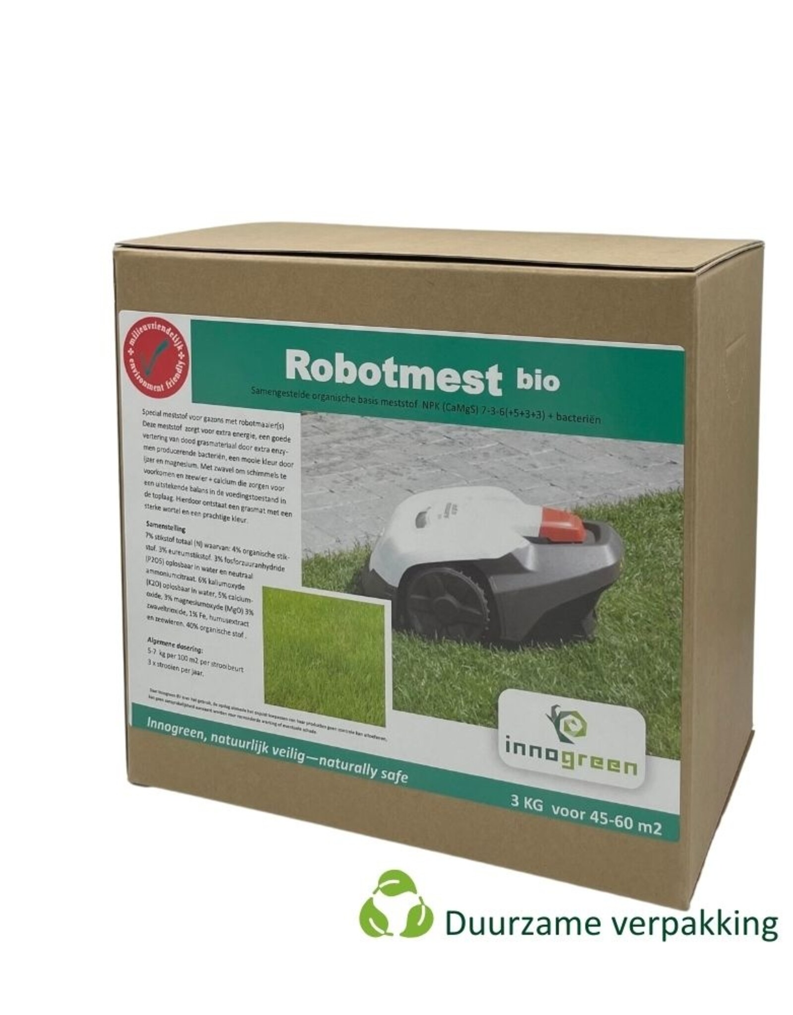 Innogreen Innogreen Robotmaaier mest bio  8-3-6 + toevoegingen
