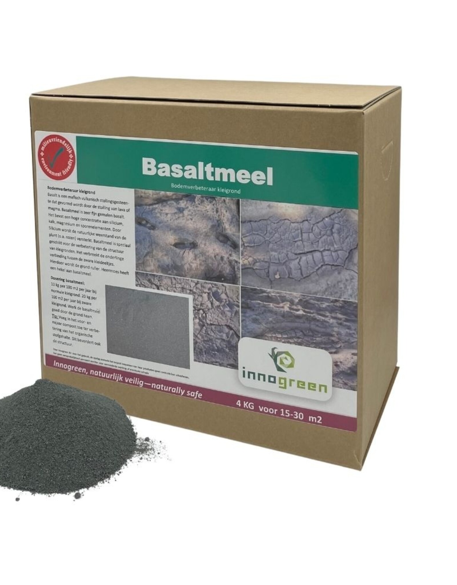 Innogreen Basaltmeel en basaltgruis voor kleigronden