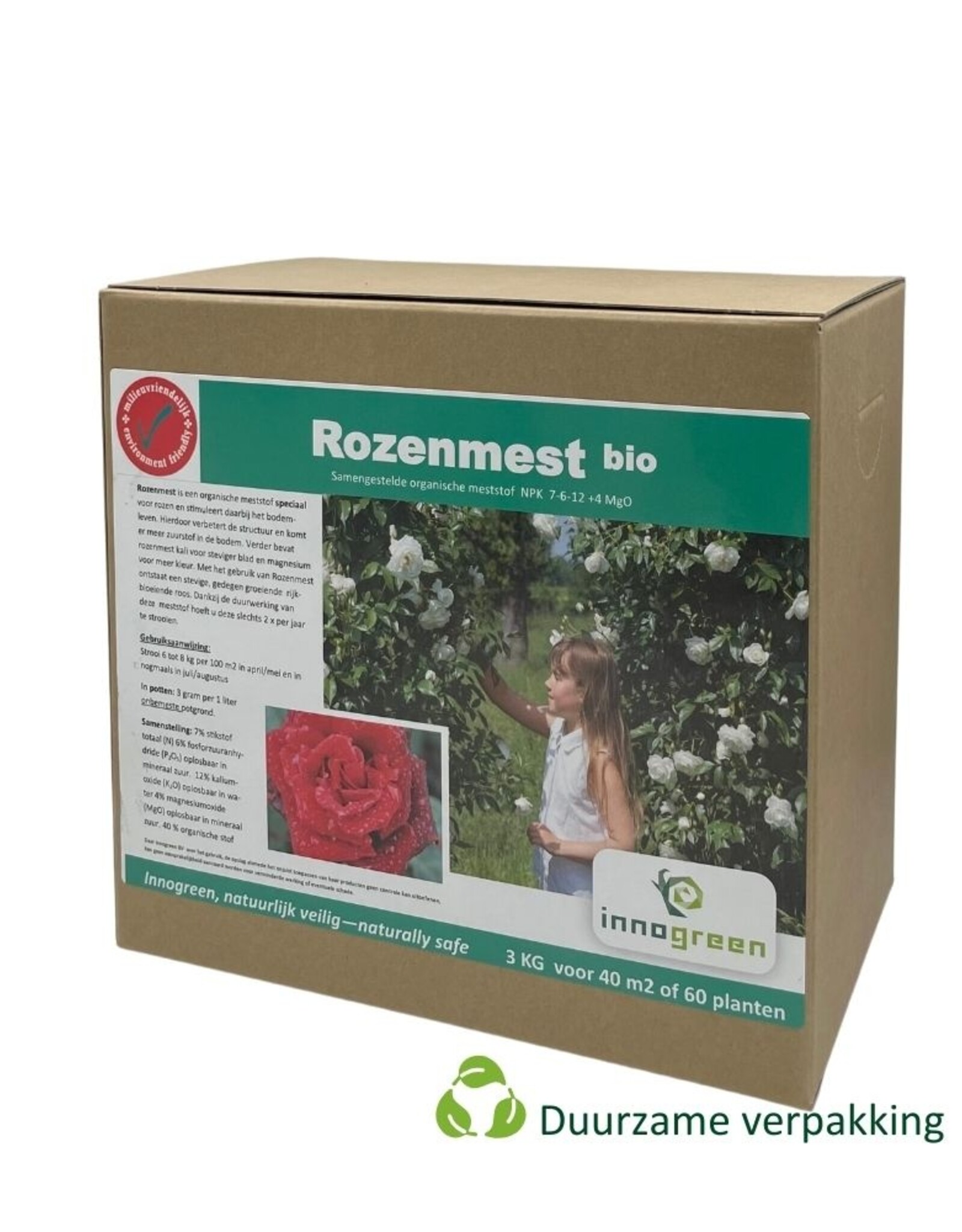 Innogreen Innogreen Rozenmest NPK 7-6-12+4 MgO rozenvoeding