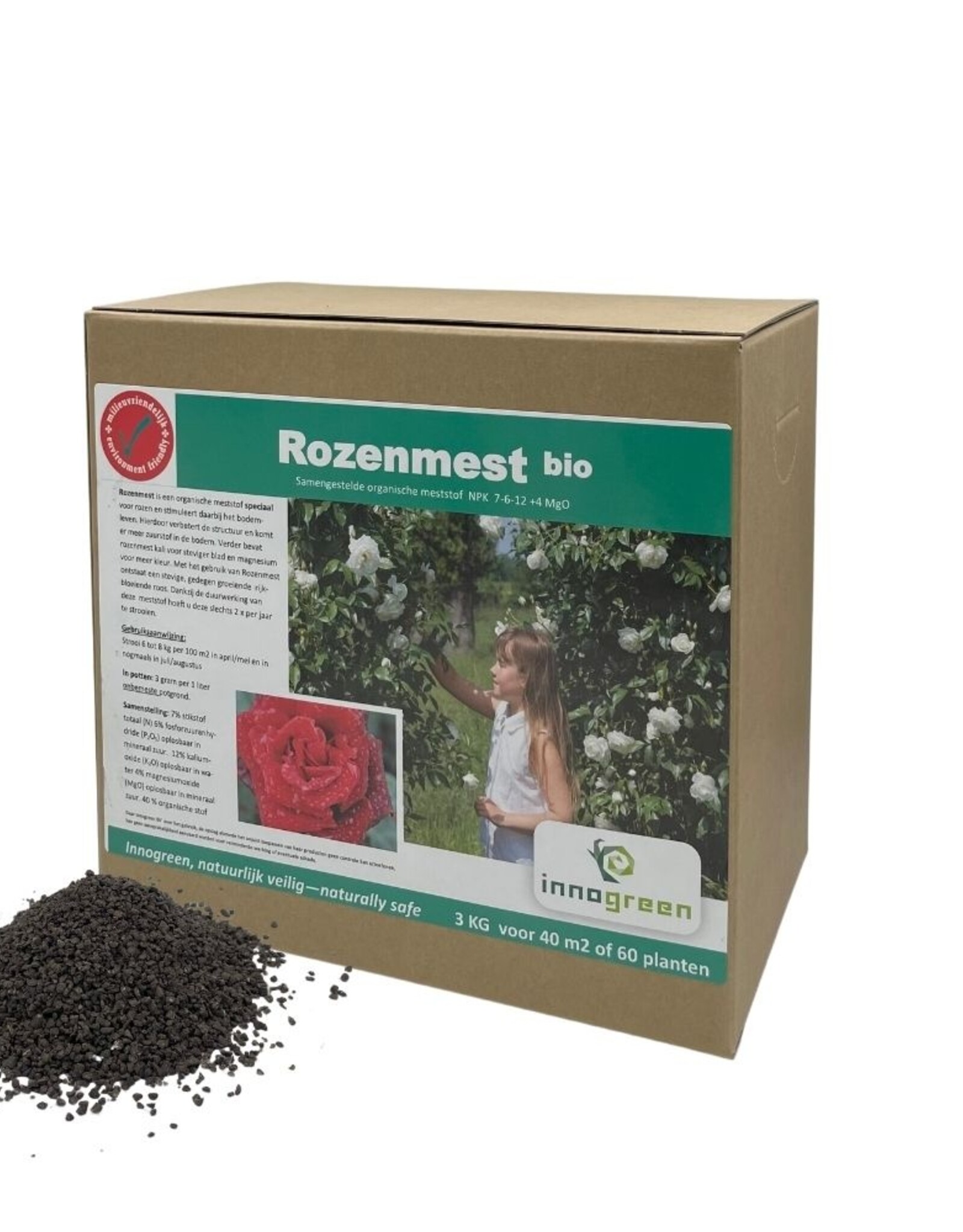 Innogreen Innogreen Rozenmest NPK 7-6-12+4 MgO rozenvoeding