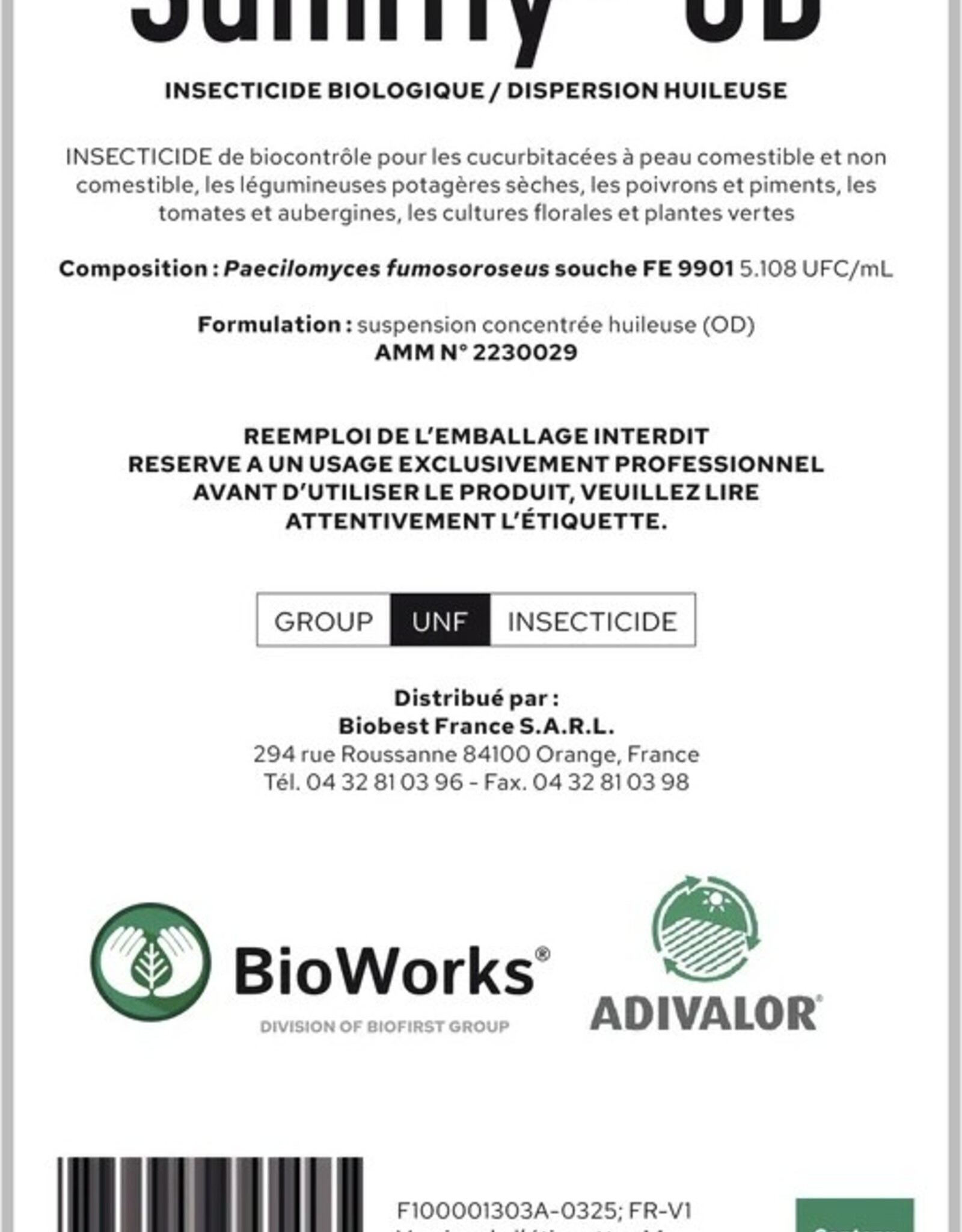 Brimex Biobest Sumifly  Bioinsecticide tegen trips en wittevlieg op basis van de sporen van de schimmel