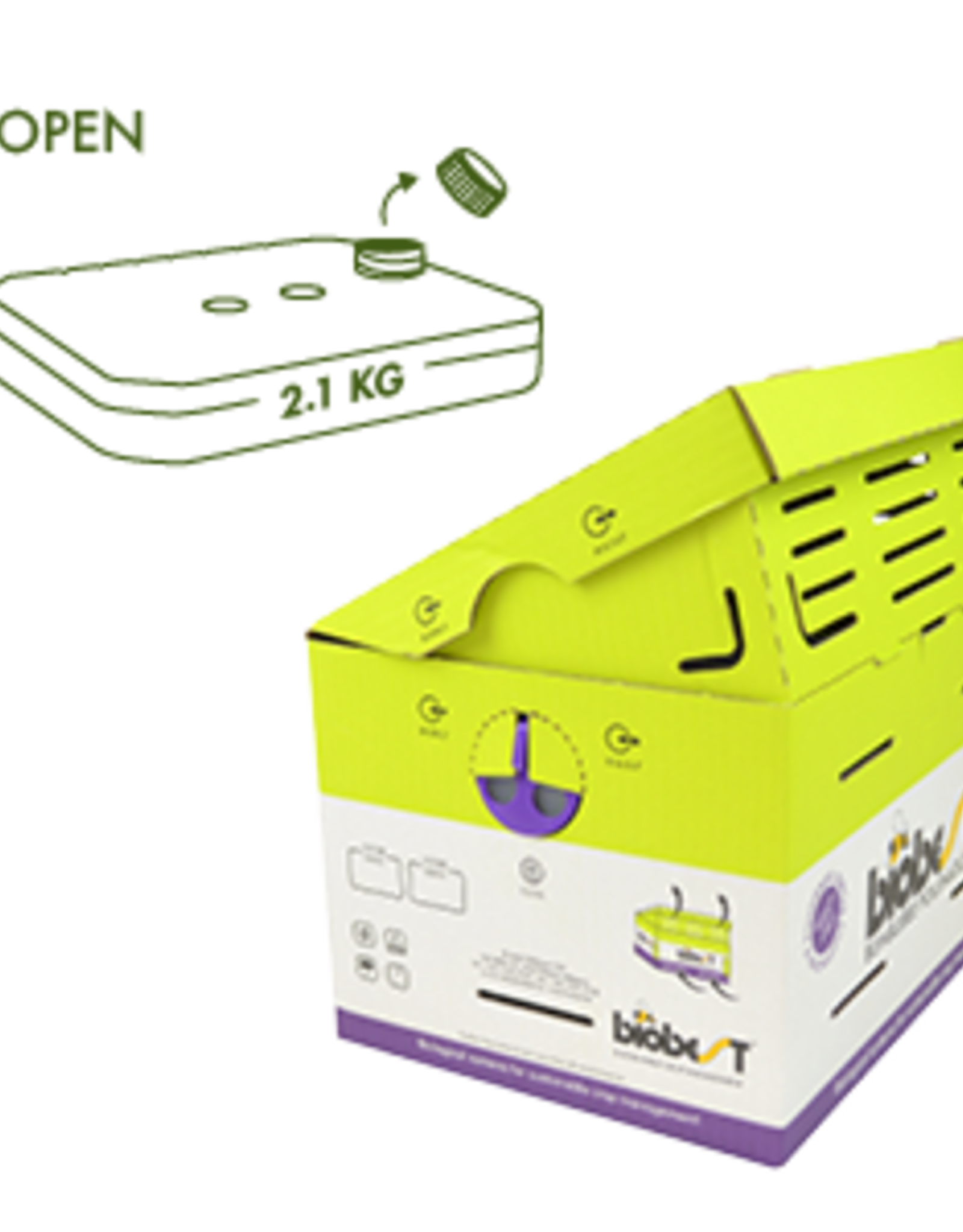 Brimex Biobest Brimex mini hommelnest voor bestuiving van fruit en gewassen