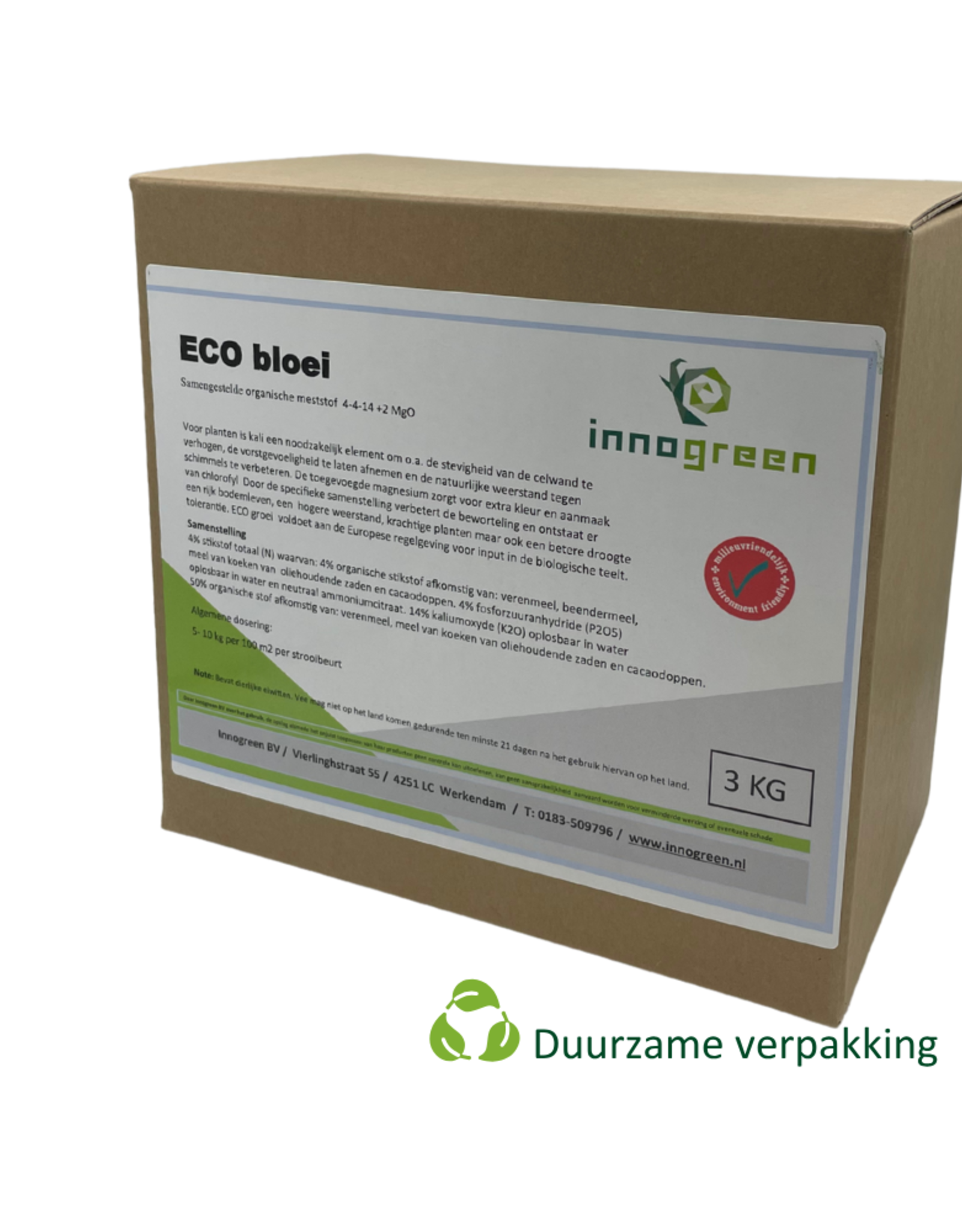 Innogreen Innogreen Eco Bloei 4-4-14 + 2 Mgo FiBL / Skall