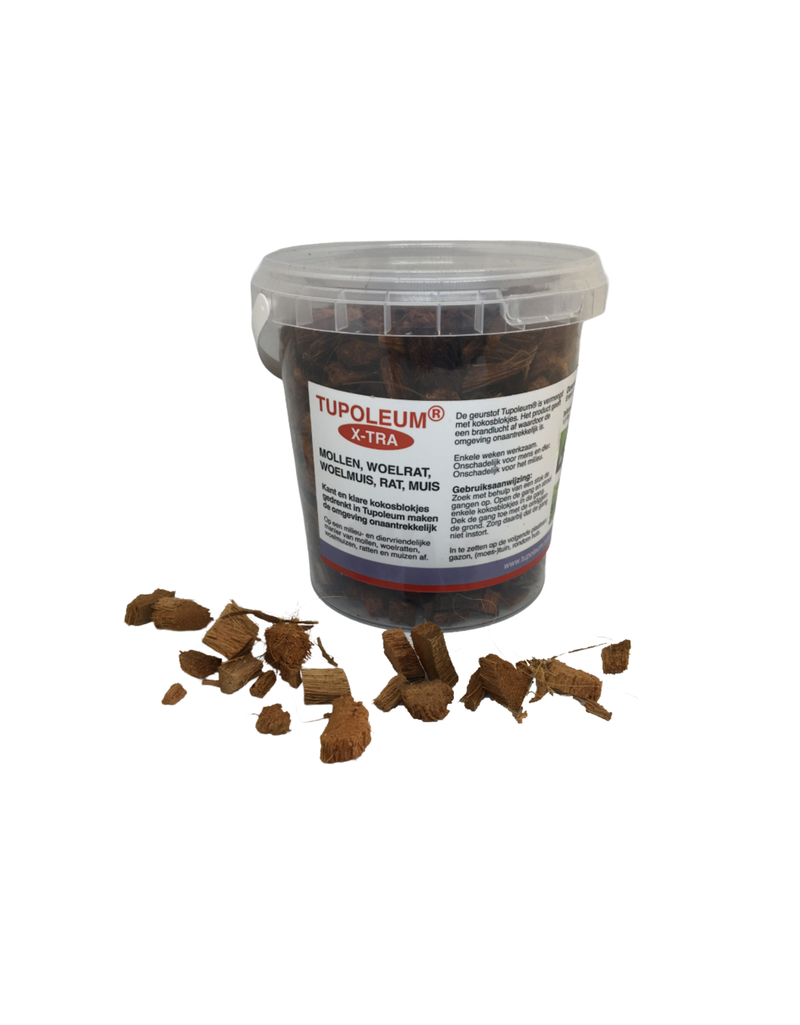 Brimex Tupoleum Brimex  Tupoleum X-TRA kokosblokjes voor het weren van woelmuizen, woelrat, mol, rat en muis