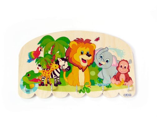 Hess Sleutelplank Sieradenplank Dieren Hout