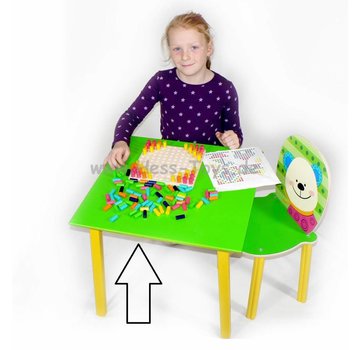 Hess Tafel Kindertafel Groen Hout