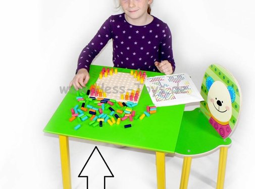 Hess Tafel Kindertafel Groen Hout