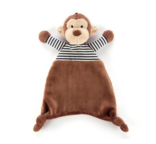 Jellycat Knuffeldoek Aap Stripy Monkey