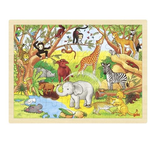 GOKI Puzzel Dieren Afrika Hout