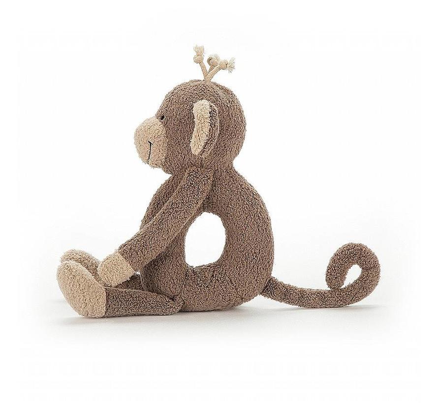 Knuffel Rammelaar Aap Rattlering Monkey