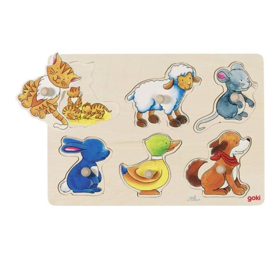 Goki Puzzel Lieve Dieren - HOUTENDIERSHOP.com