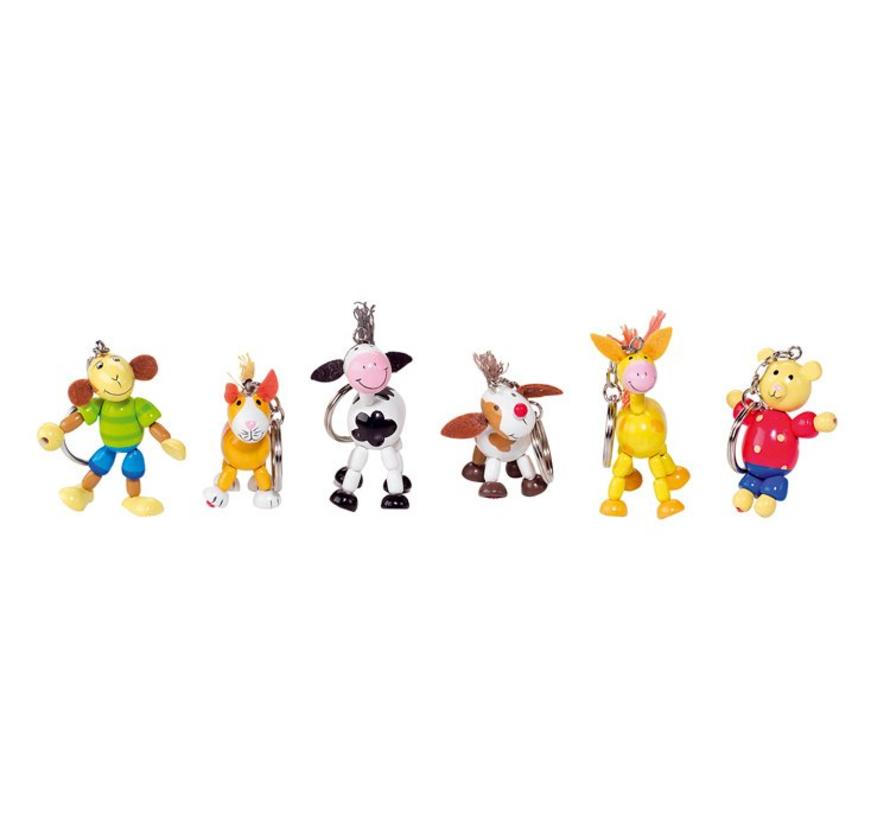 Key ring Animals Wood