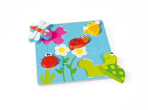 Scratch Puzzel Reliëf Tuin Hout