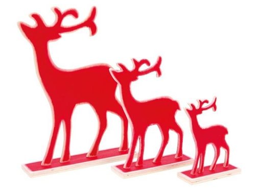 Small Foot Rendier Kerst Decor Rood Hout