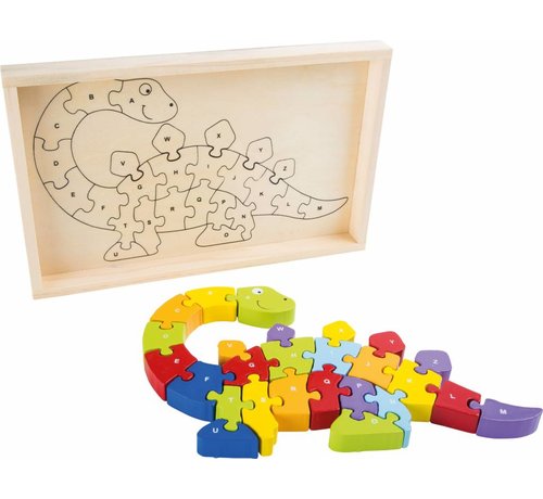 Small Foot Puzzel ABC Dino Hout