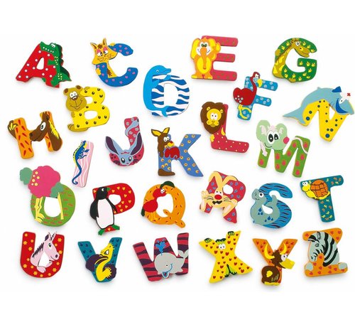 Small Foot Letter Animals Wood