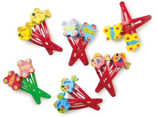 Small Foot Haarspeld Dieren Set Hout