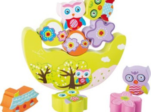 Small Foot Balanswip Uil Hout