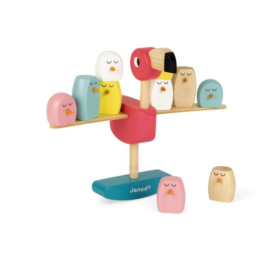 Balanceerspel Evenwichtsspel Flamingo