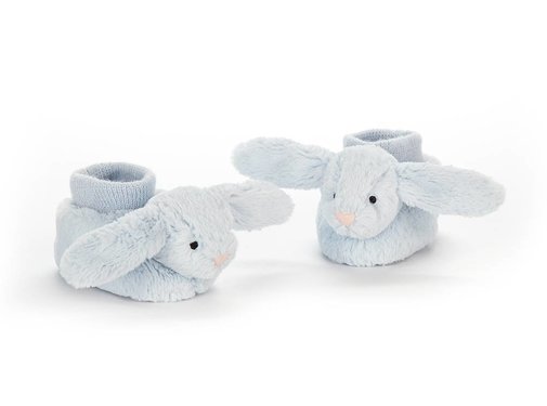 Jellycat Slofjes Bashful Blue Bunny Booties