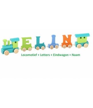 Lettertrein Letters Gekleurd Hout