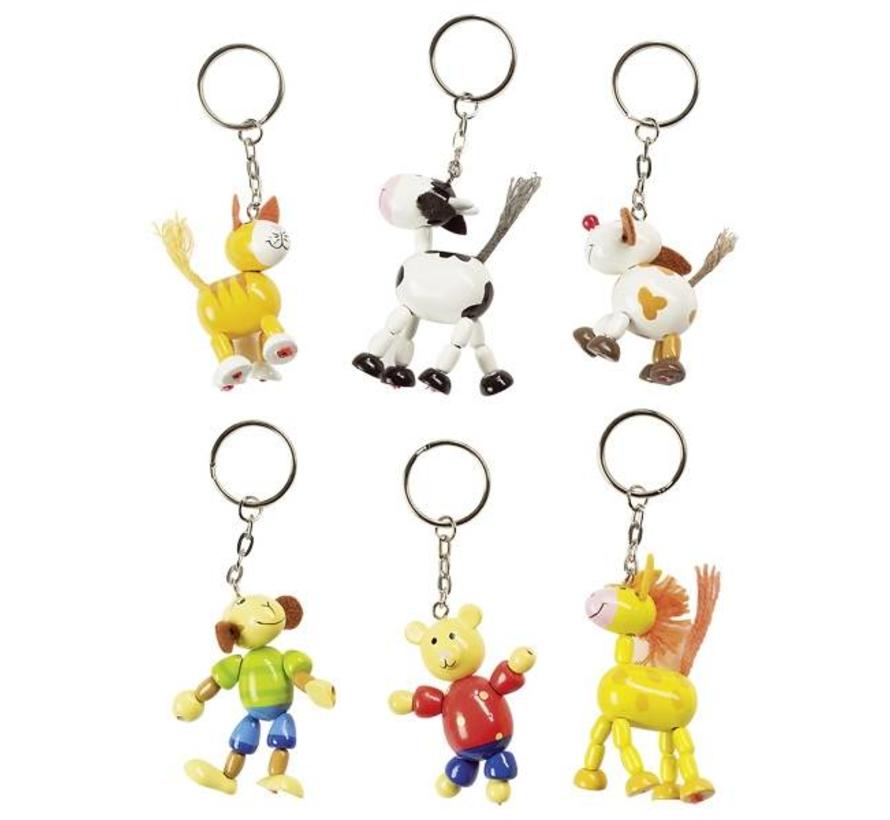 Key ring Animals Wood