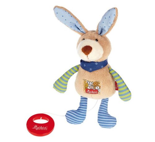 sigikid Knuffel Haas Muziekknuffel Red Stars