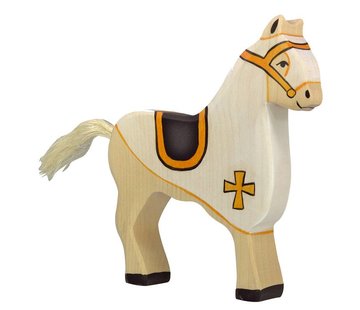 Holztiger Tournament Horse White 80251