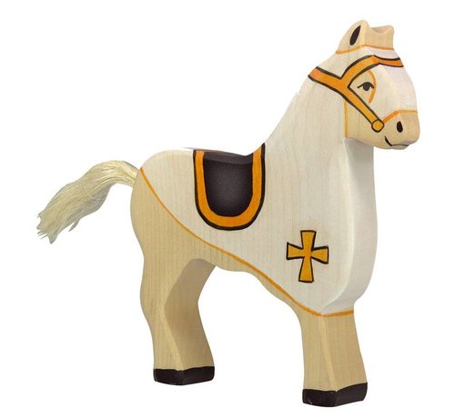 Holztiger Tournament Horse White 80251