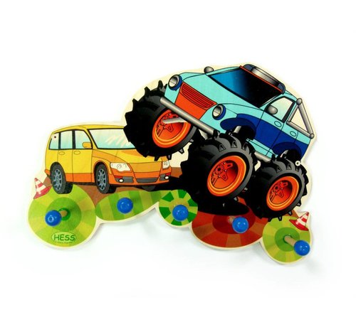 Hess Kapstok Kinderkapstok Monstertruck Hout