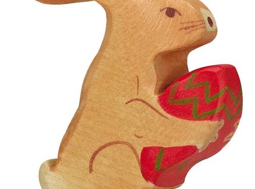 Holztiger Paashaas Zittend 80104