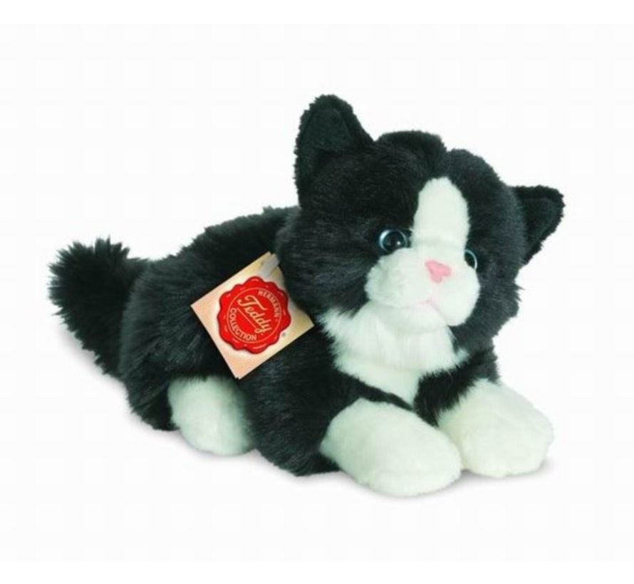 Knuffel Kat Zwart Wit