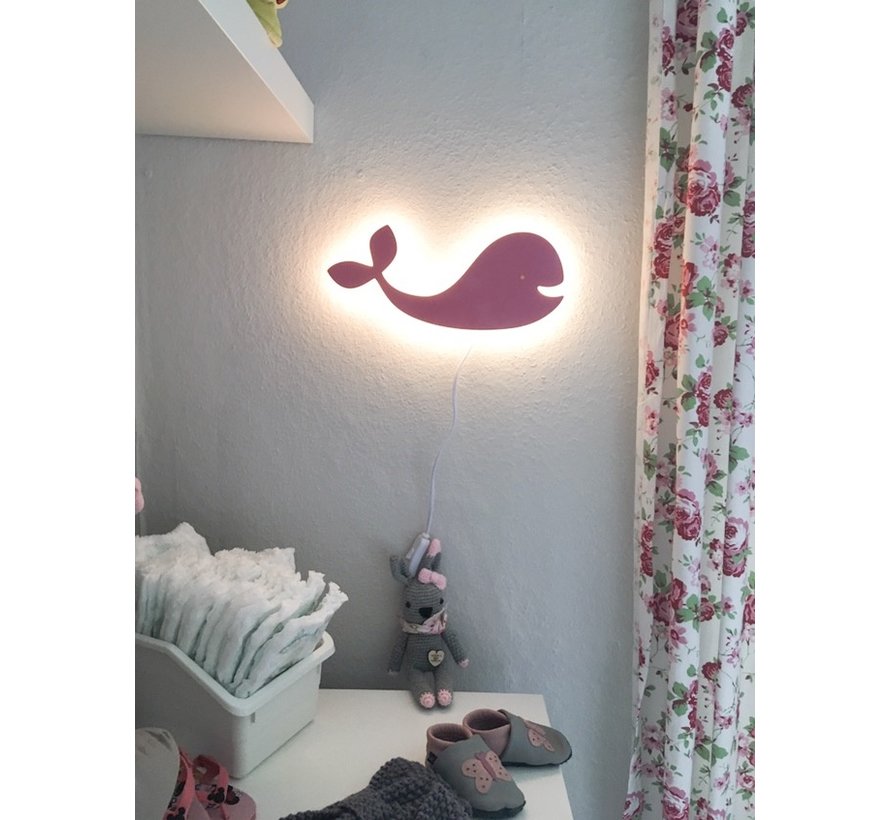 Wandlamp Eddy Walvis Roze