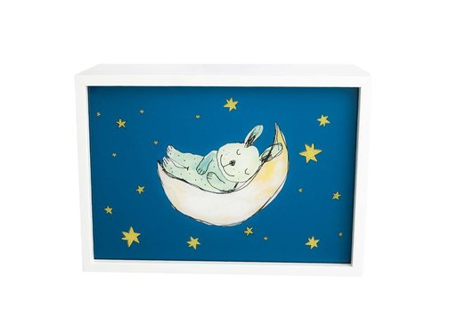 Limundo Wandlamp Rechthoekig Muis Sophia Wit Hout