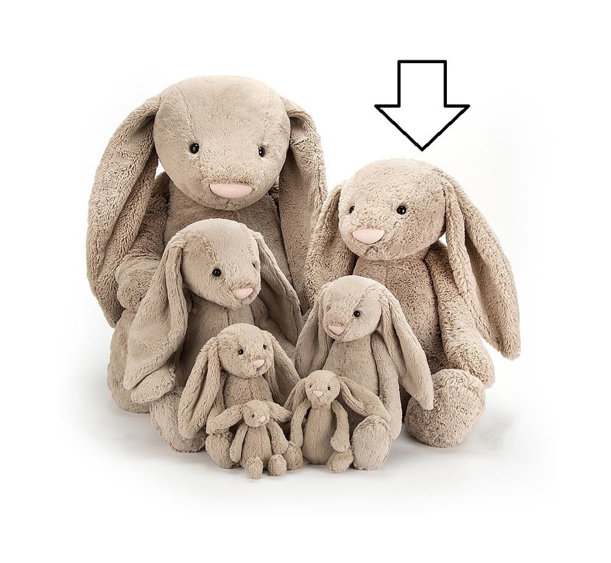 Knuffel Konijn Bashful Beige Bunny Huge