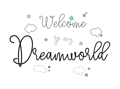 Limundo Motief Dreamworld Wandlamp Rechthoekig