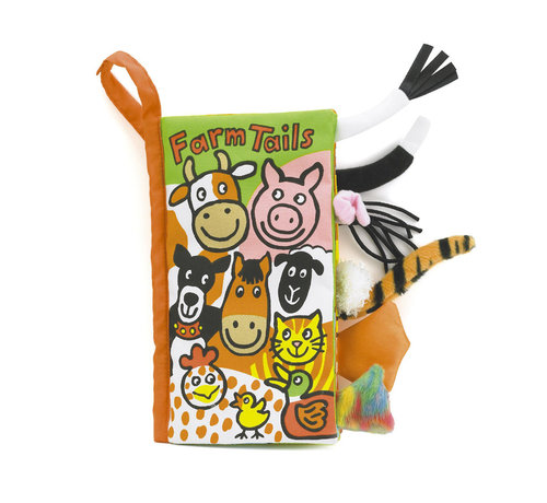 Jellycat Knisperboek Staartenboek Farm Tails