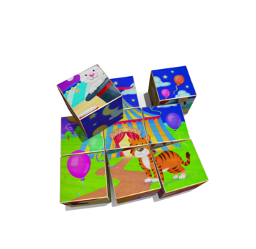 Weizenkorn Blokkenpuzzel Circus Hout