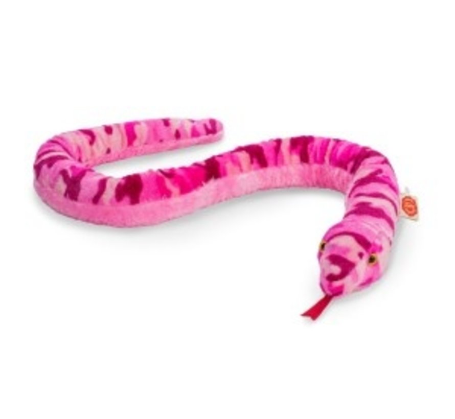 Stuffed Animal Snake Pink