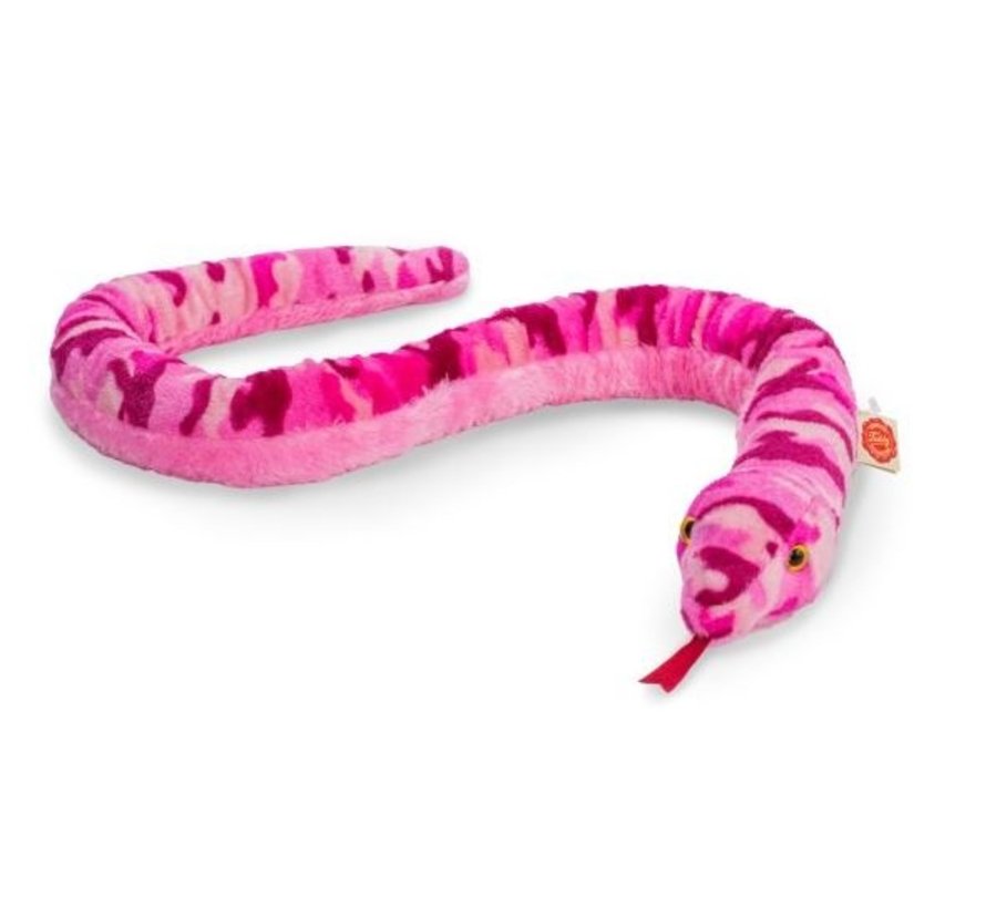 Stuffed Animal Snake Pink