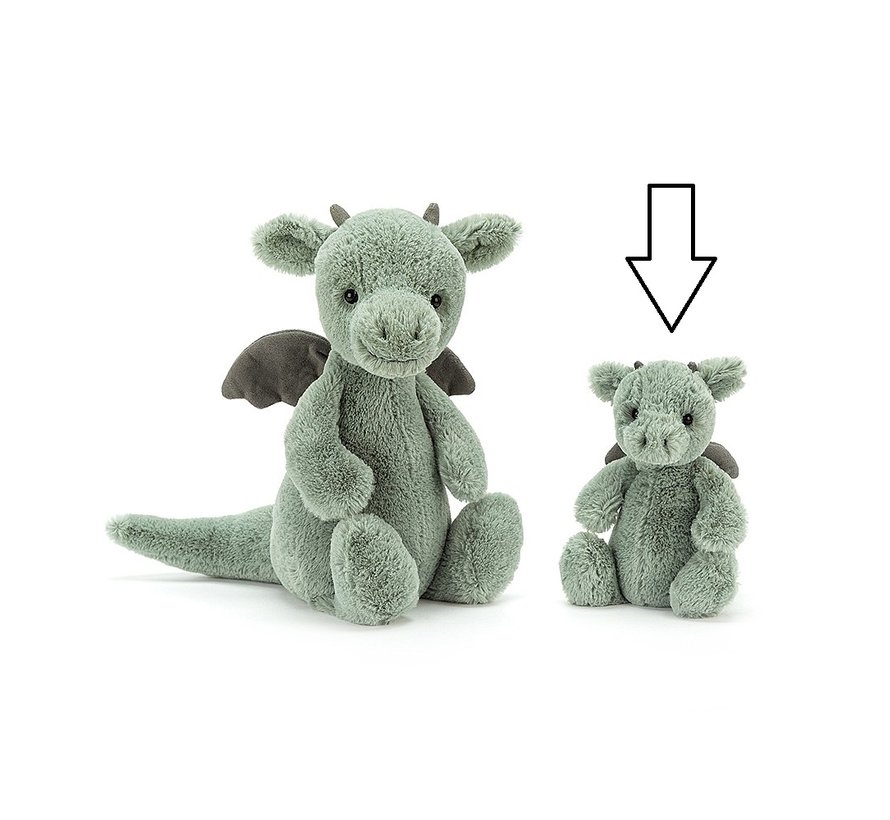 Knuffel Draak Bashful Dragon Small