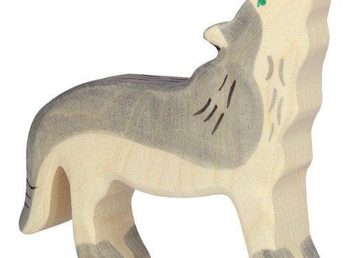 Holztiger Wolf Kop Omhoog 80109