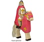 Knight Red Coat Sitting on Horse 80246