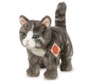 Stuffed Animal Cat Grey Standing