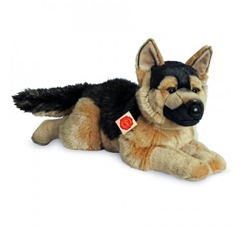 Hermann Teddy Stuffed Animal Sheepdog Lying Down