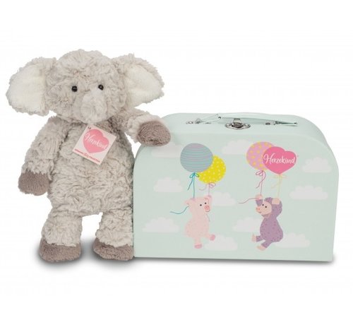 Hermann Teddy Stuffed Animal Elephant Smartie with Suitcase