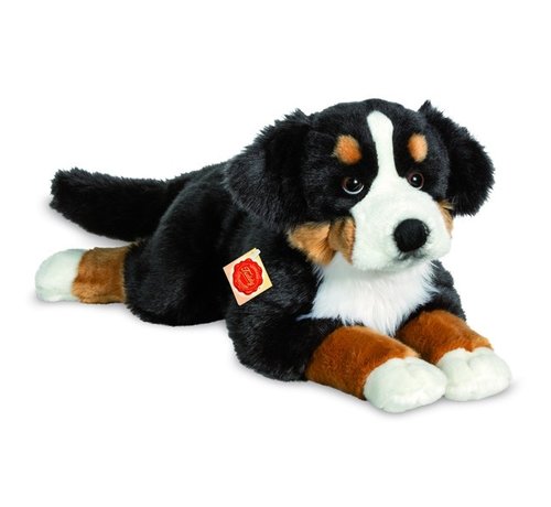 Hermann Teddy Knuffel Berner Sennenhond Liggend