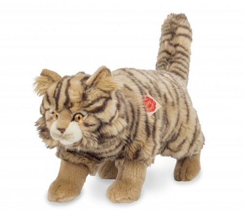 Hermann Teddy Stuffed Animal Wilde Cat Brindled Standing